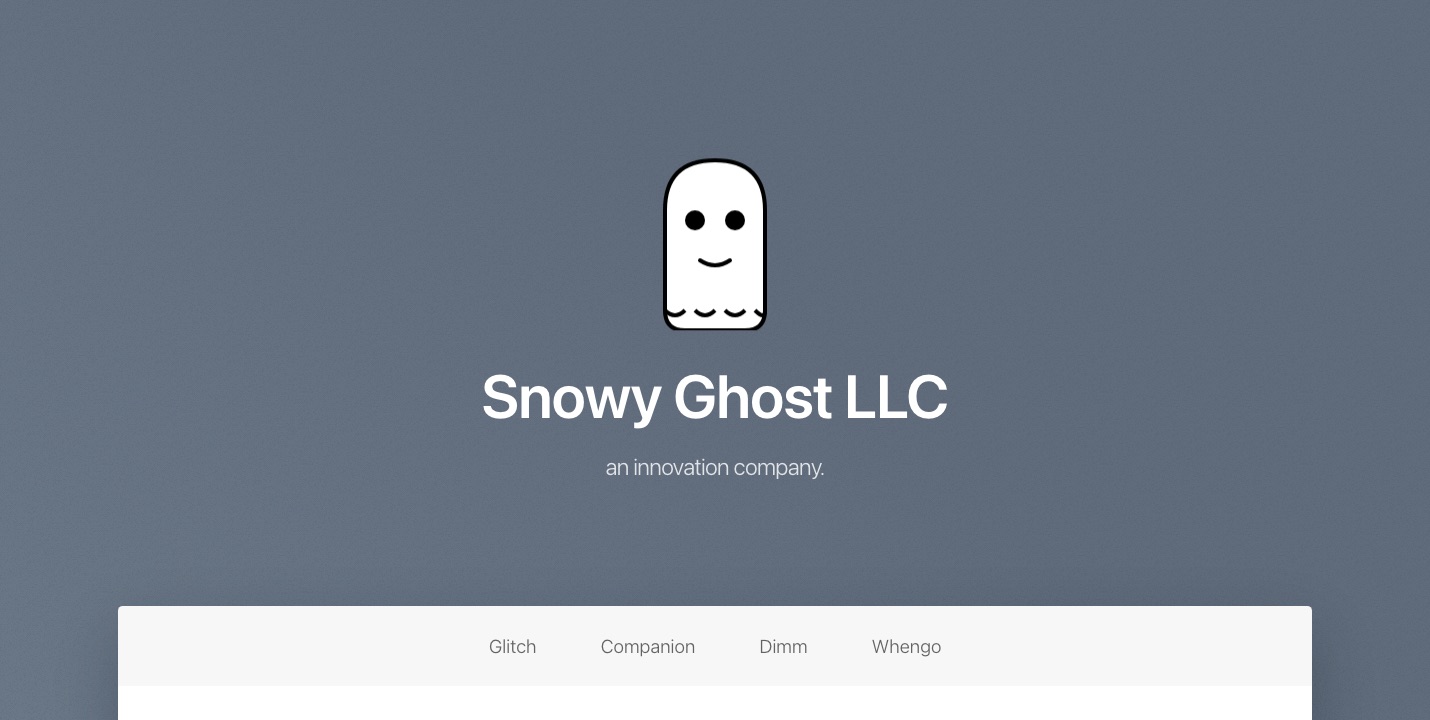 Screenshot of snowyghost.com